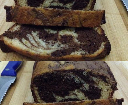 Marble loaf cake