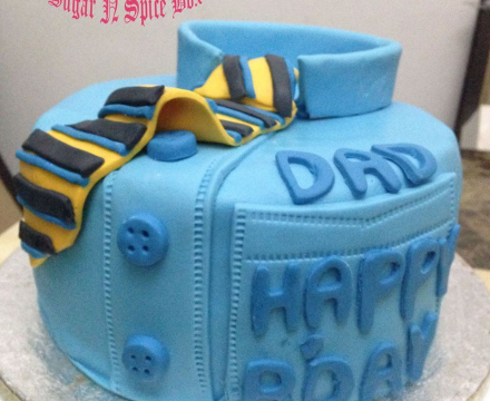 Fondant Shirt themed cake