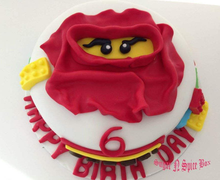 Lego themed cake