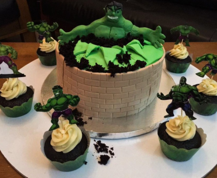 Incredible Hulk Cake