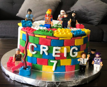Fondant Lego themed Cake