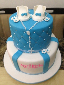 Baptism themed Cake