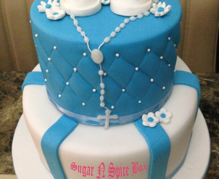 Baptism themed Cake
