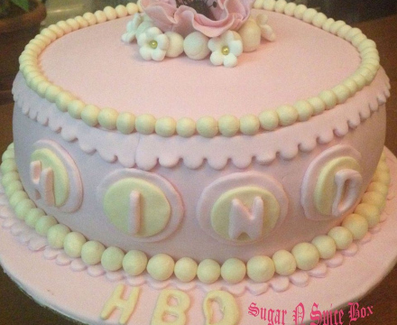 Elegant birthday cake