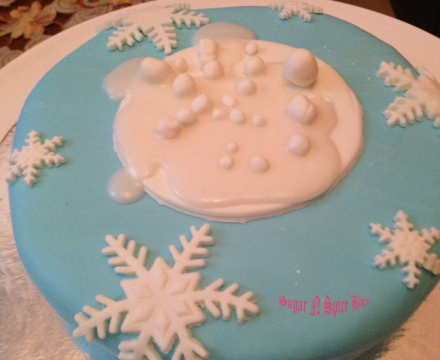 Christmas themed cake