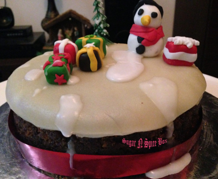 Christmas themed cake