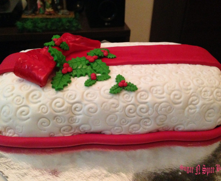 Christmas themed cake