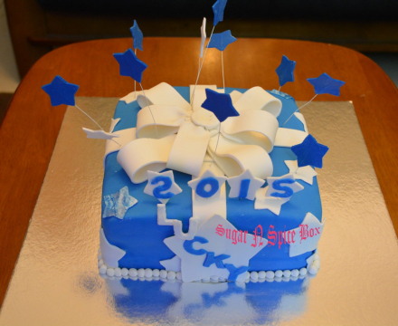 New Year themed Fondant Cake