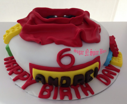 Fondant Lego themed Cake