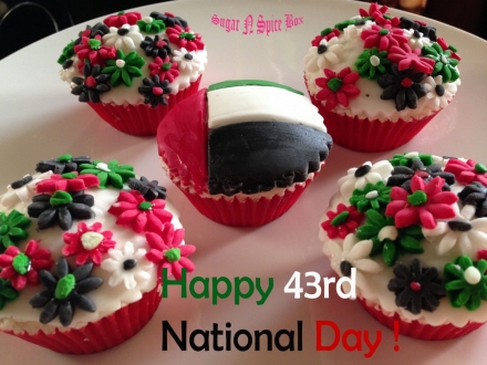 UAE National day themed cupcakes