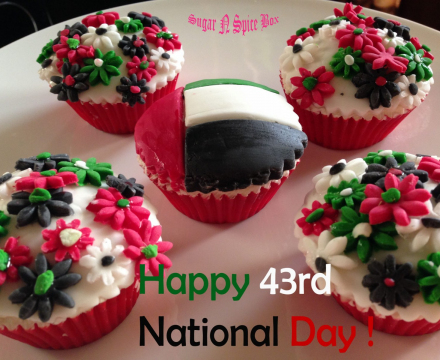 UAE National day themed cupcakes