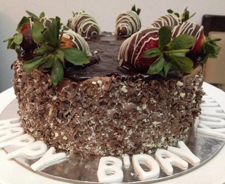 Rich chocolate cake
