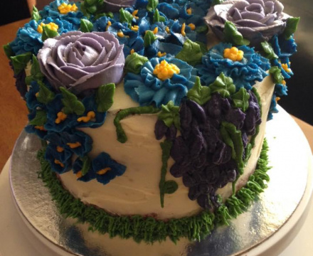 Buttercream flower cake