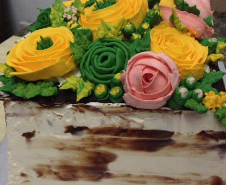 Buttercream flower cake