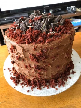 Oreo Chocolate buttercream cake