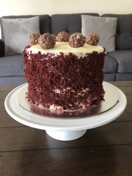 Red velvet and Oreo cake