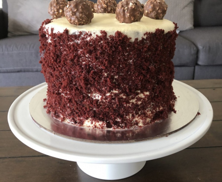Red velvet and Oreo cake