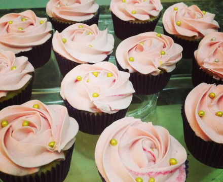 Rose Swirl cupcakes