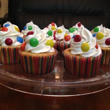 M&M cup cakes