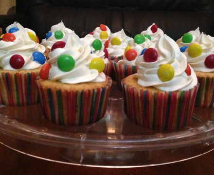 M&M cup cakes