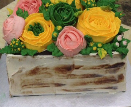Buttercream flower cake