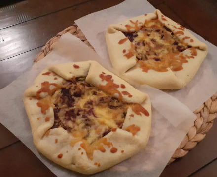 Caramelized Onion Galette with Cheese