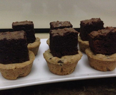 Cookie cups and brownies