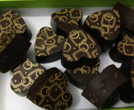 Heart shaped Home made Chocolates